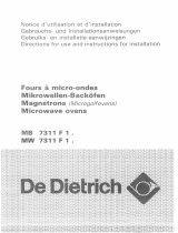 De Dietrich MB7311F1 Owner's manual
