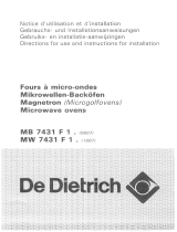 De Dietrich MB7431F2 Owner's manual