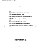 De Dietrich Cooker hood Owner's manual