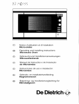 De Dietrich DME315XE1 Owner's manual