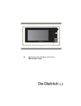 De Dietrich DME329WE1 Owner's manual