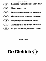 De Dietrich DME388WE1 Owner's manual