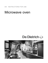 De Dietrich DME885BB Owner's manual