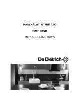 De Dietrich DME885BB Owner's manual