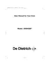 De Dietrich DOD438BU1 Owner's manual
