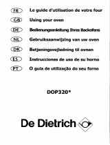 De Dietrich DOP320WE1 Owner's manual