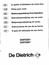 De Dietrich DOP399WE1 Owner's manual