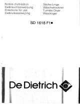 De Dietrich SD1618F1 Owner's manual