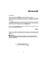 Brandt EFE110K Owner's manual