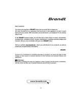 Groupe Brandt EFE500K Owner's manual