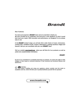 Brandt ETE6110K Owner's manual