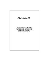 Groupe Brandt WFE0835E Owner's manual