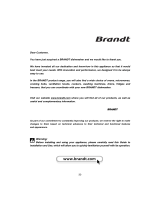Brandt VE1025W Owner's manual