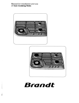 Brandt HDB52X1E Owner's manual