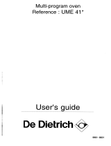 De Dietrich UME414E1 Owner's manual