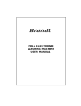 Brandt WFE676A Owner's manual