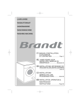Brandt WFH1066K Owner's manual