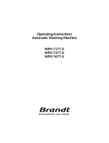 Groupe Brandt WFH1571U Owner's manual