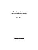 Groupe Brandt WFH1261U Owner's manual