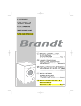 Groupe Brandt WFH1676K Owner's manual