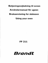 Groupe Brandt FP211XN1 Owner's manual