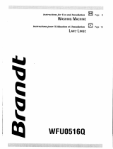 Groupe Brandt WFU0516Q Owner's manual