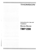 Groupe Brandt TMF1200 Owner's manual