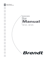 Groupe Brandt WF147S Owner's manual