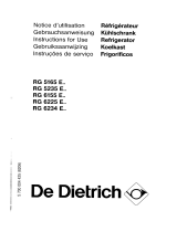 De Dietrich RG6234E20 Owner's manual