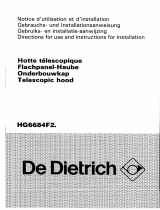 De Dietrich HG6684F1 Owner's manual