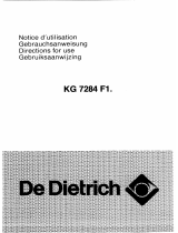 De Dietrich KG7284F12 Owner's manual