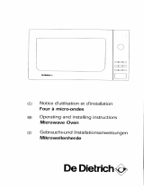 De Dietrich MW6516E2 Owner's manual