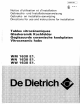 De Dietrich WM1630E1 Owner's manual