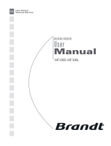 Groupe Brandt WF106 Owner's manual