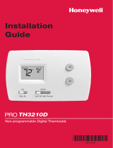 Honeywell Thermostat TH3210D User manual