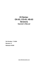 RKI Instruments 03 Series OX-03, CO-03, HS-03 User manual