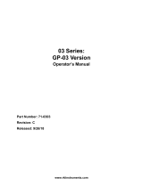 RKI Instruments 03 Series GP-03 User manual