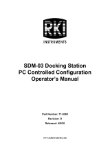 RKI Instruments SDM-03 Docking Station PC Controlled Configuration User manual