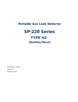 RKI Instruments SP-220 TYPEH2 Owner's manual