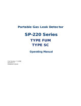 RKI Instruments SP-220 FUM and SC Types Owner's manual