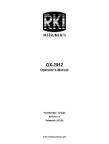 RKI Instruments GX-2012 User manual