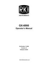 RKI Instruments GX-6000 User manual