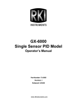 RKI Instruments GX-6000 PID User manual