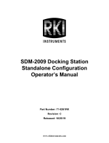 RKI Instruments SDM-2009 Calibration Station Owner's manual