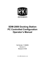 RKI Instruments SDM-2009 PC Controlled Configuration Owner's manual