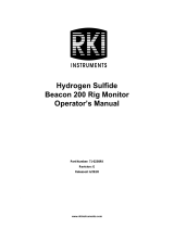 RKI Instruments Beacon 200 RIg Monitor, H2S/H2S Owner's manual