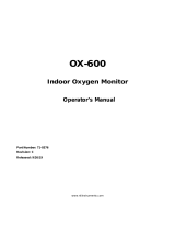 RKI Instruments OX-600 Owner's manual