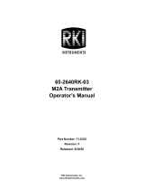 RKI Instruments M2A 65-2640RK-03 Owner's manual