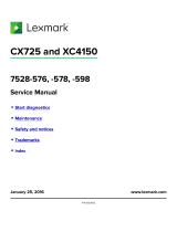 Lexmark CX725 Series User manual