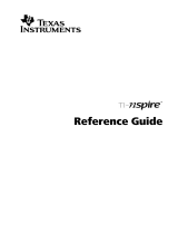 Texas Instruments TI-Nspire Reference guide